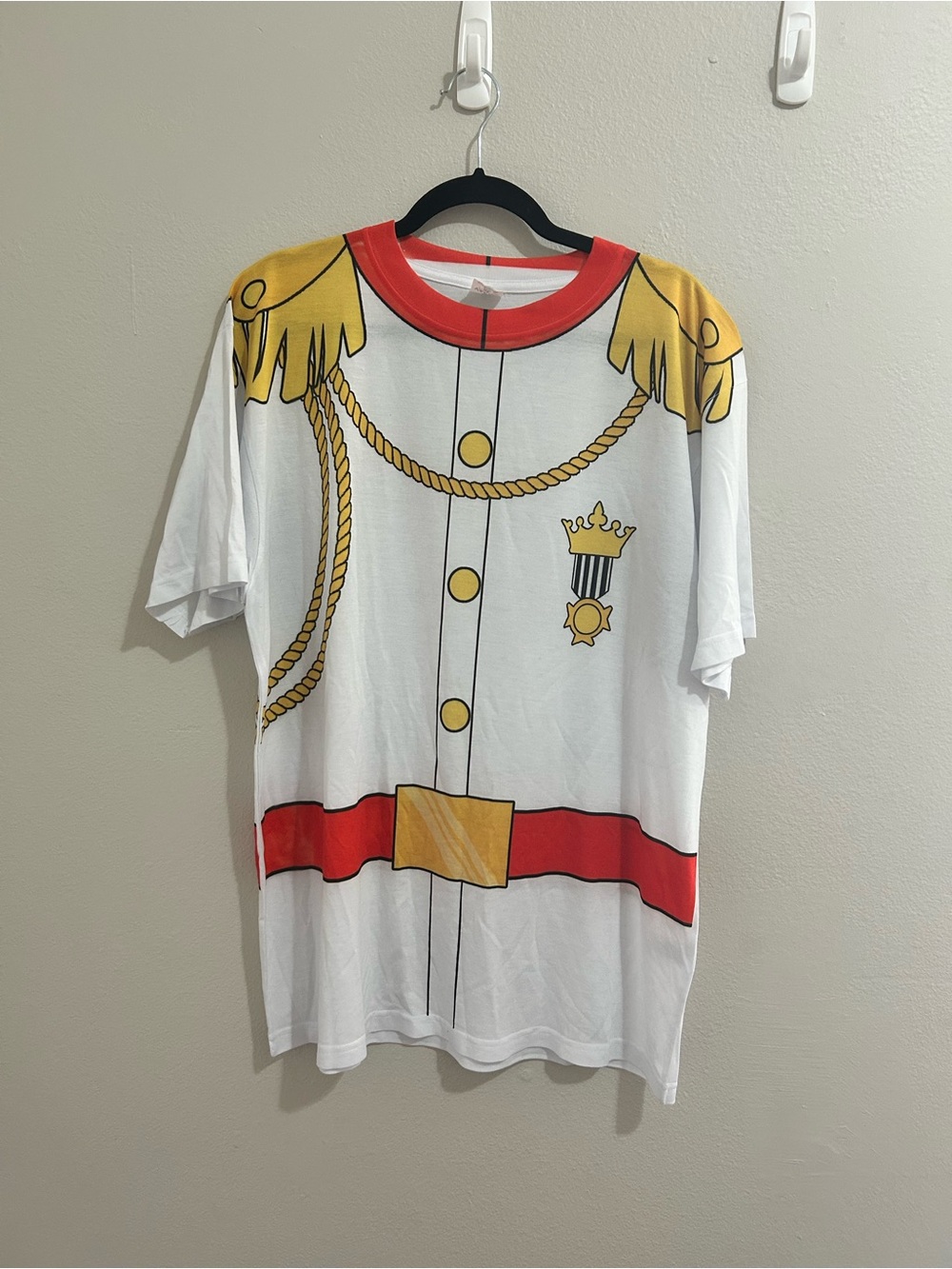 Cinderella Prince Charming Costume Graphic Tee - White and Red